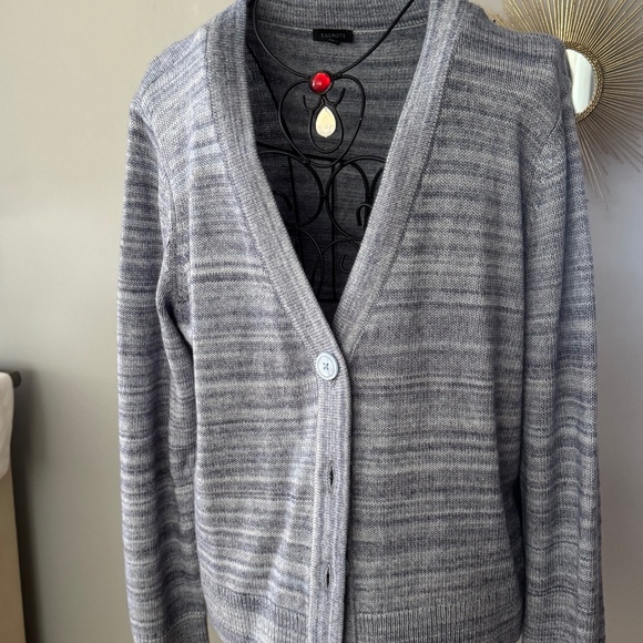 Talbots Sweaters - Talbots blue stripe cardigan